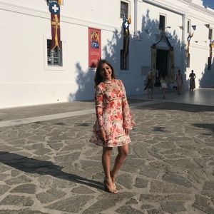 Thurley Meadow Print Dress